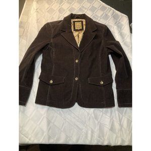 Lady Hathaway Blazer Jacket Womens Size Medium M Brown With Elegant Lining